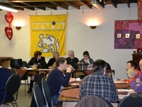 De kiescommissie in volle werking